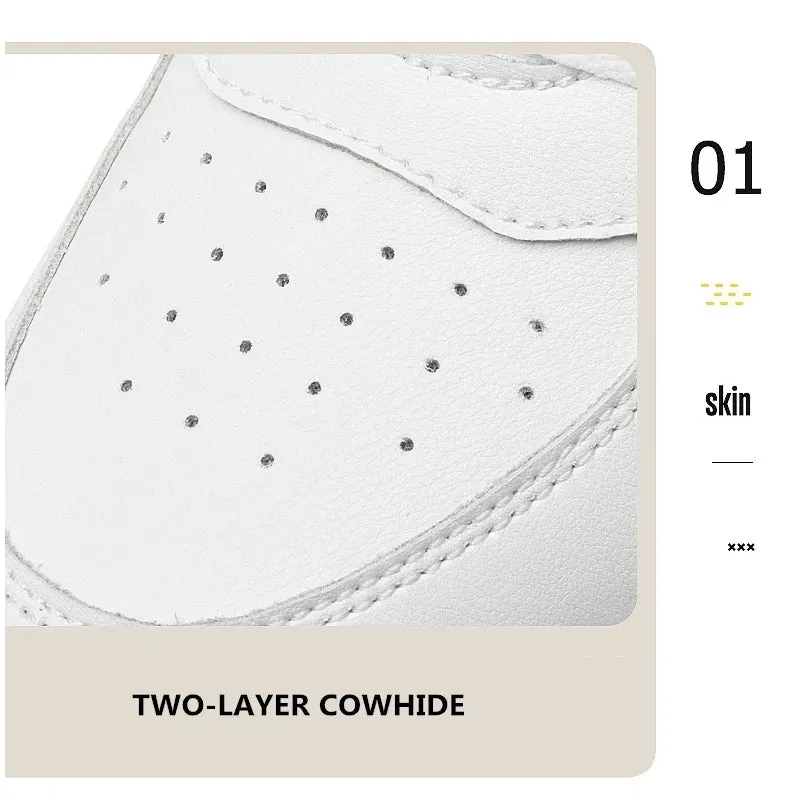 8cm White Black Taller Shoes