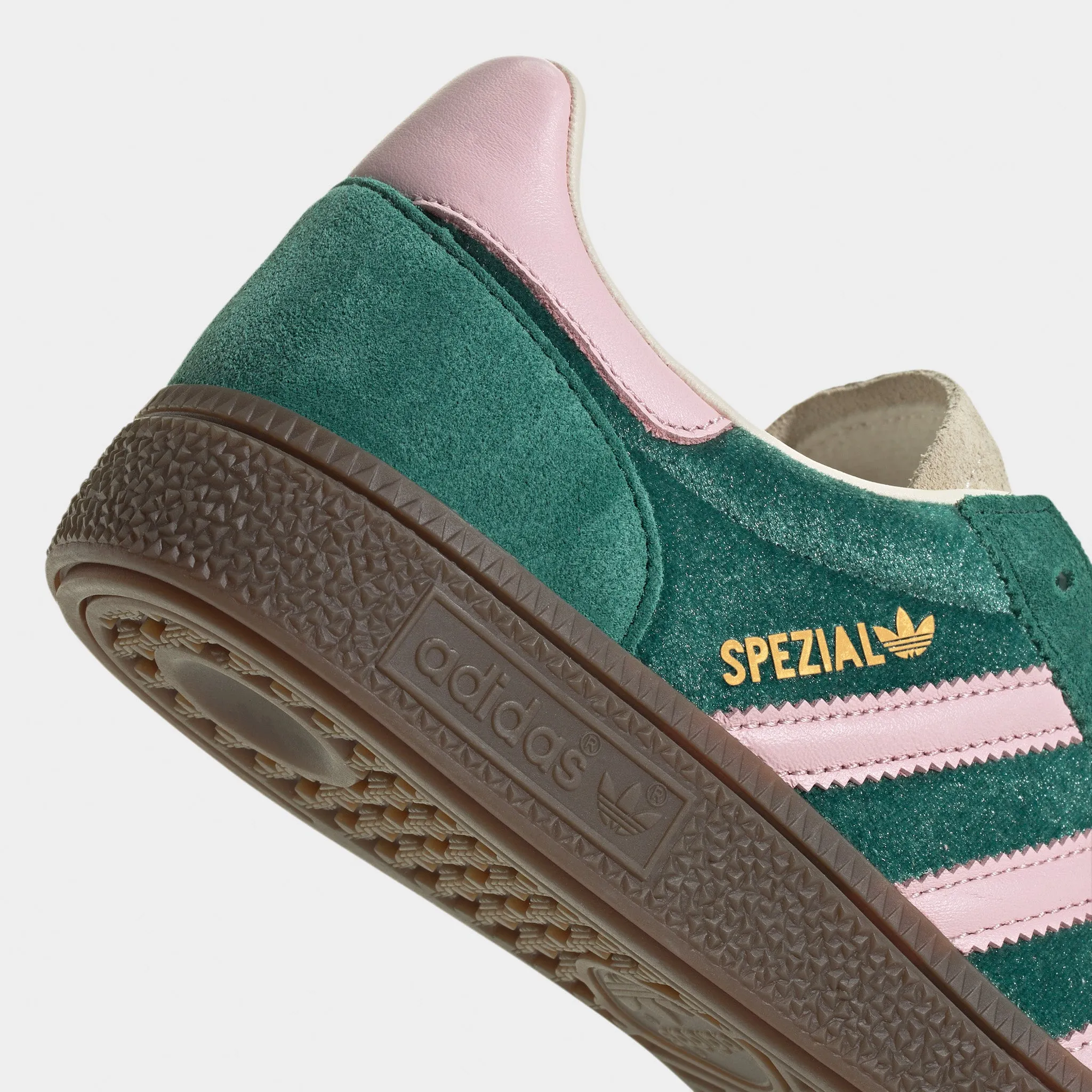 adidas Women's Handball Spezial Collegiate Green / Clear Pink - Cream White