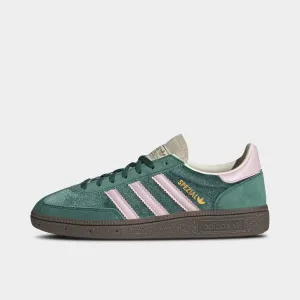 adidas Women's Handball Spezial Collegiate Green / Clear Pink - Cream White