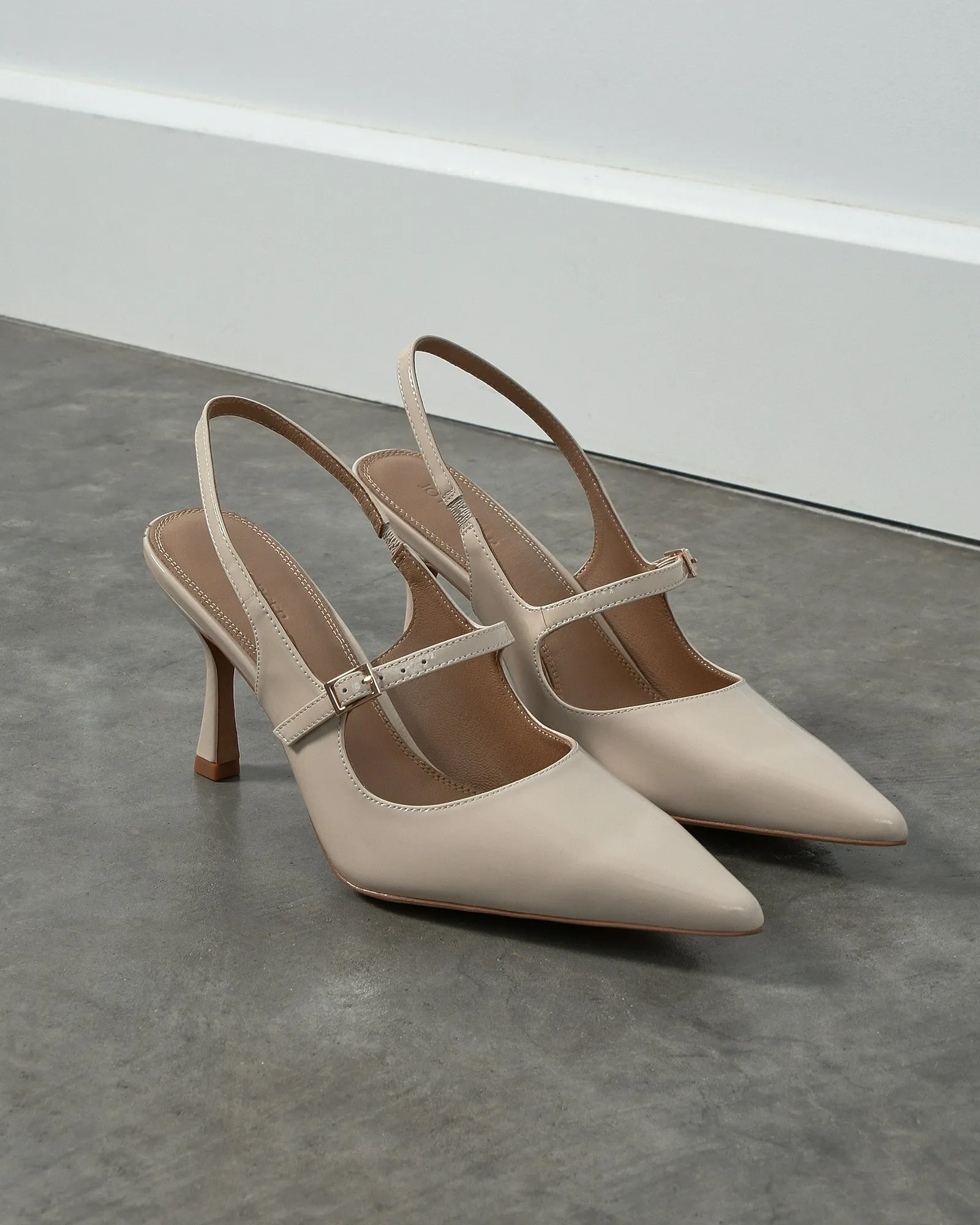 ARCHER HIGH HEELS SAND PATENT