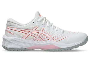 ASICS WOMEN'S NETBURNER 21 WHITE/PAPAYA NETBALL SHOES