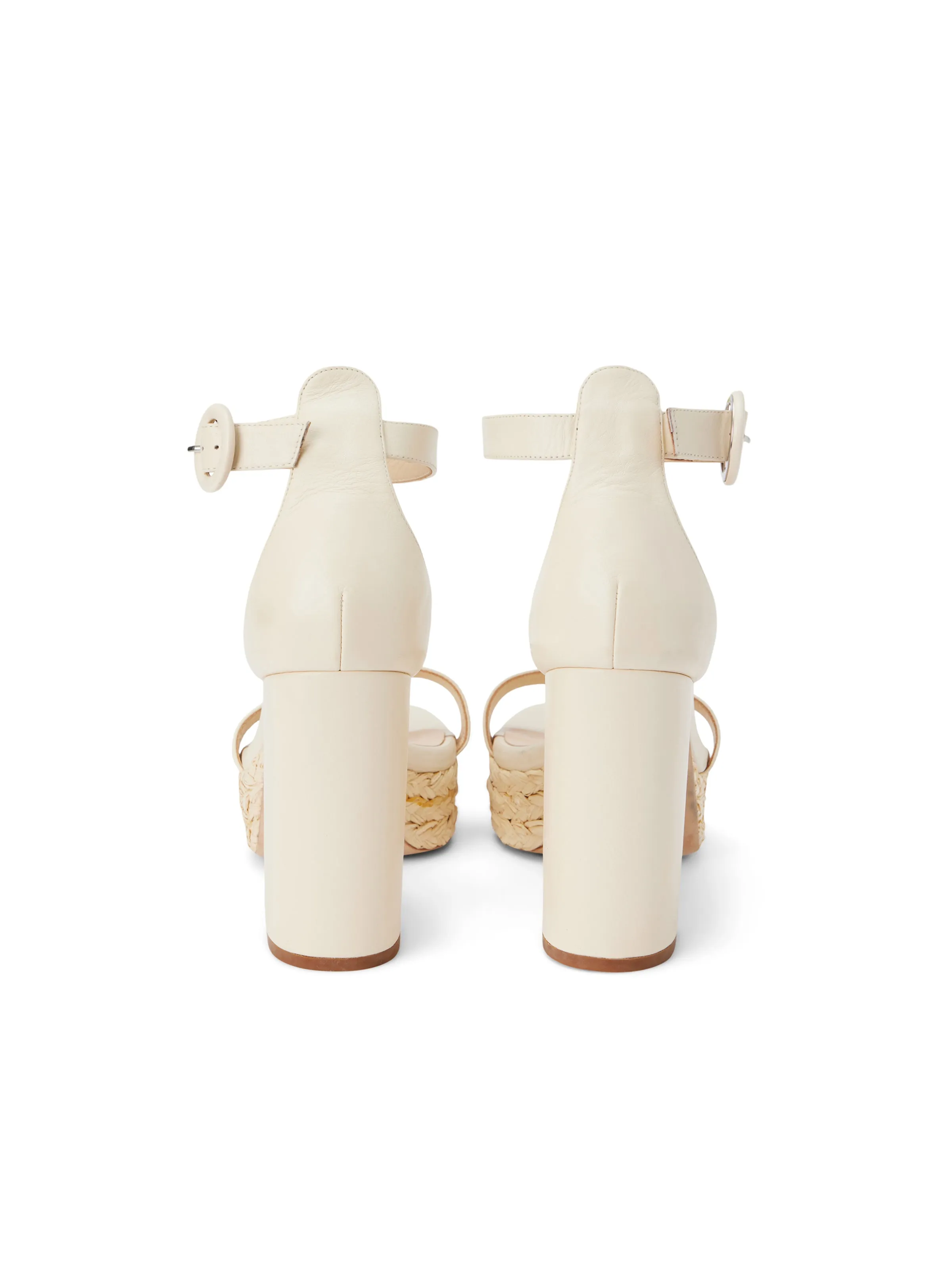 Avia Leather Platform Heeled Sandal