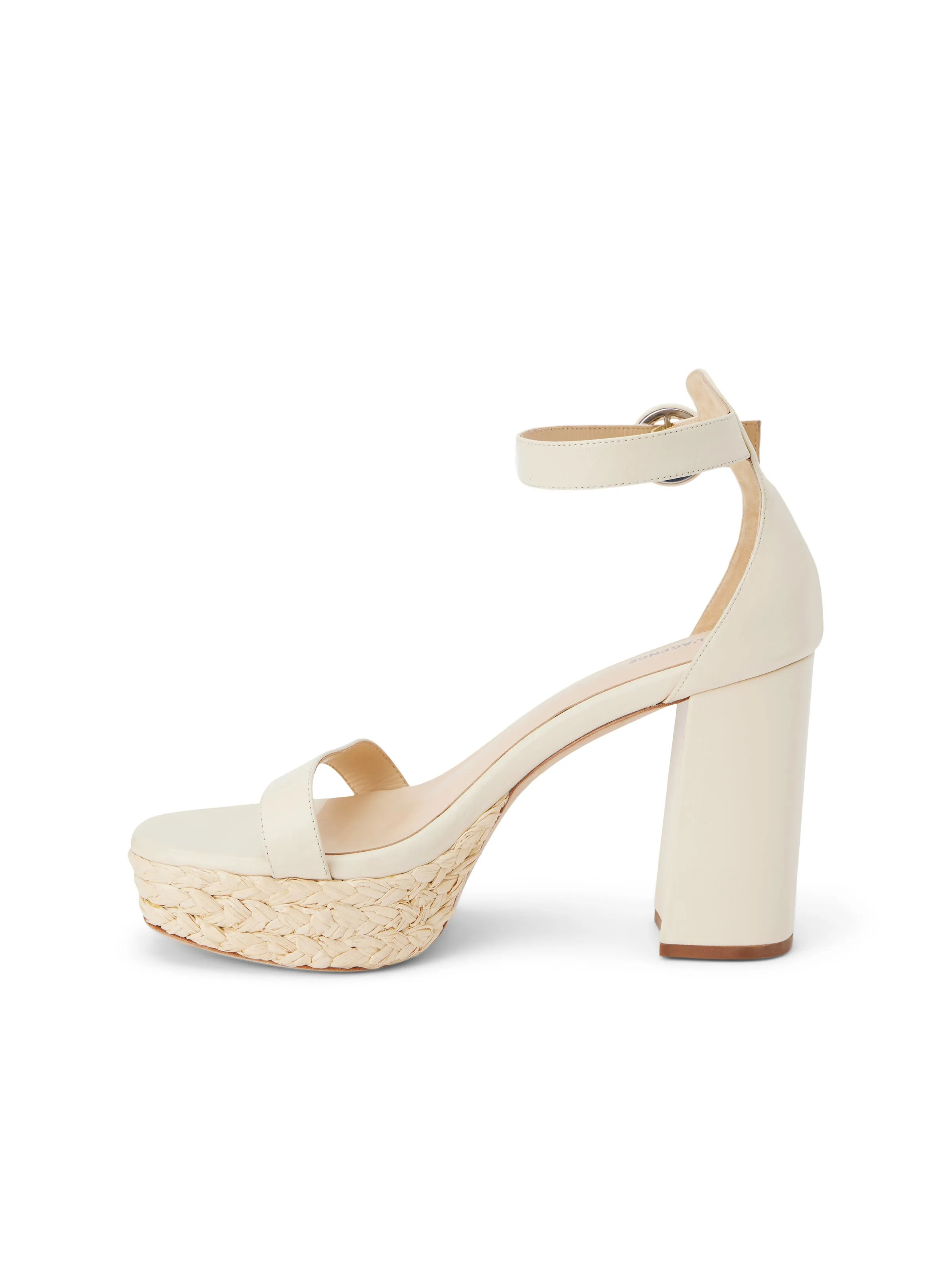 Avia Leather Platform Heeled Sandal