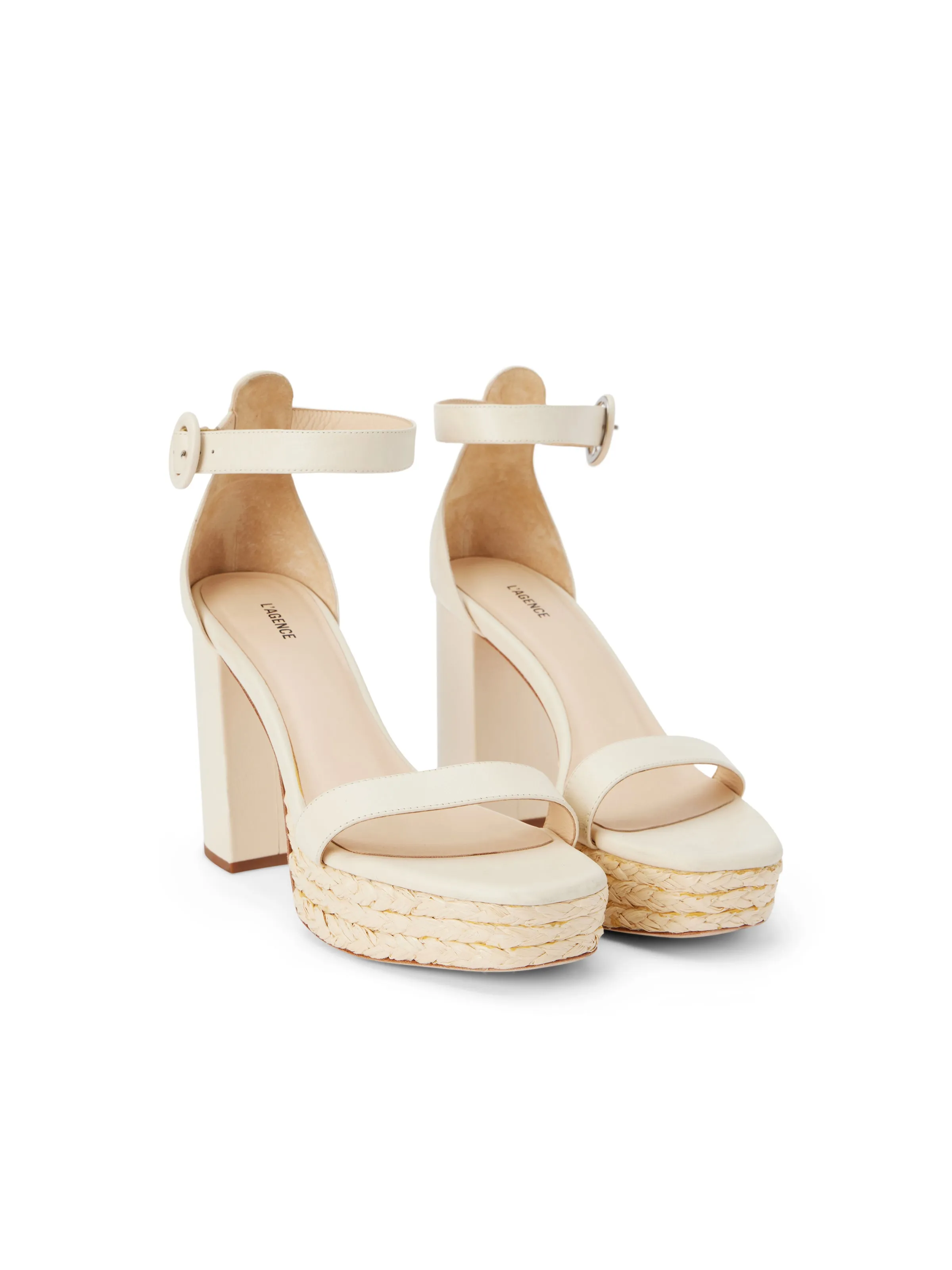 Avia Leather Platform Heeled Sandal
