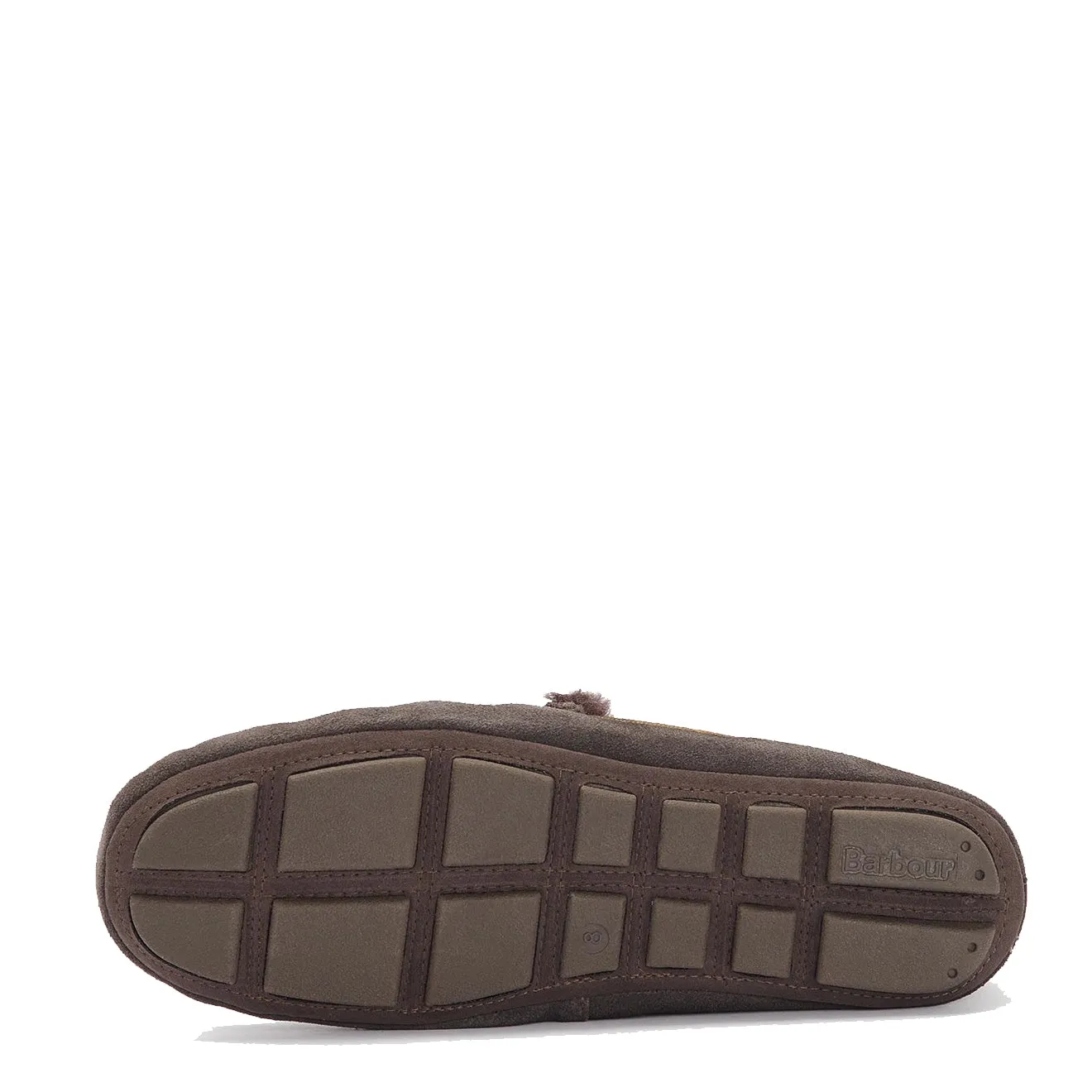Barbour Monty Moccasin Slipper Brown Suede