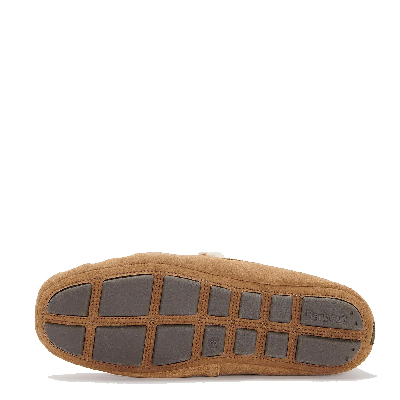 Barbour Monty Moccasin Slipper Camel Suede