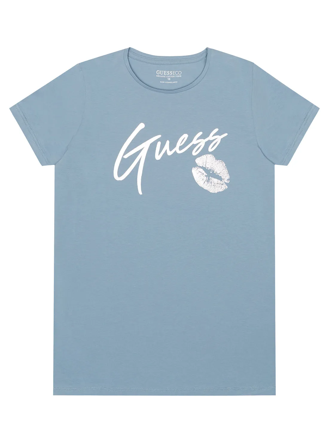 Blue Ribbon Kiss Logo T-Shirt (7-16)