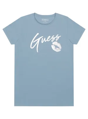 Blue Ribbon Kiss Logo T-Shirt (7-16)