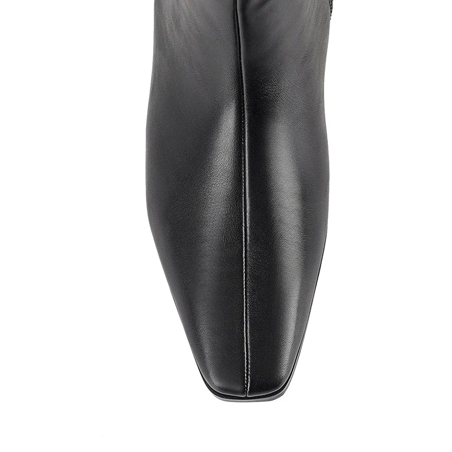 Canterbury Knee High Boots - Black
