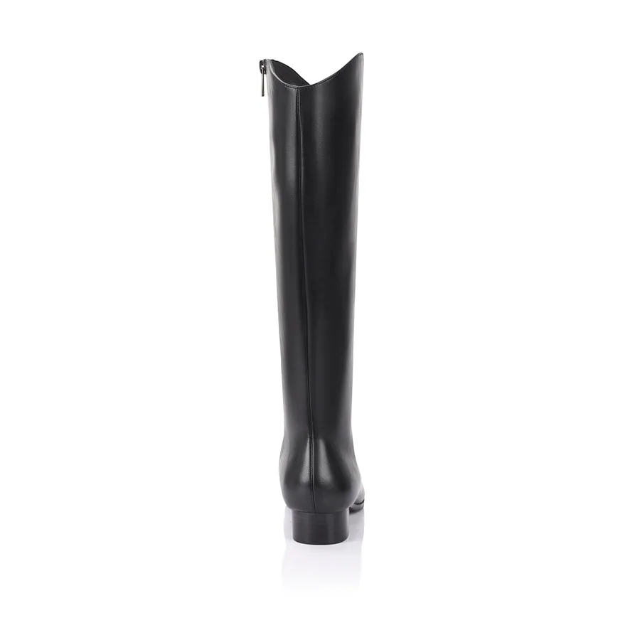 Canterbury Knee High Boots - Black