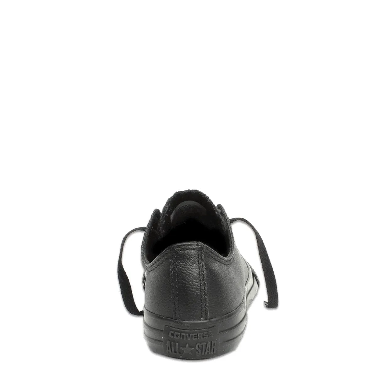 CONVERSE KIDS CHUCK TAYLOR ALL STAR LOW TOP TRIPLE BLACK LEATHER SHOE