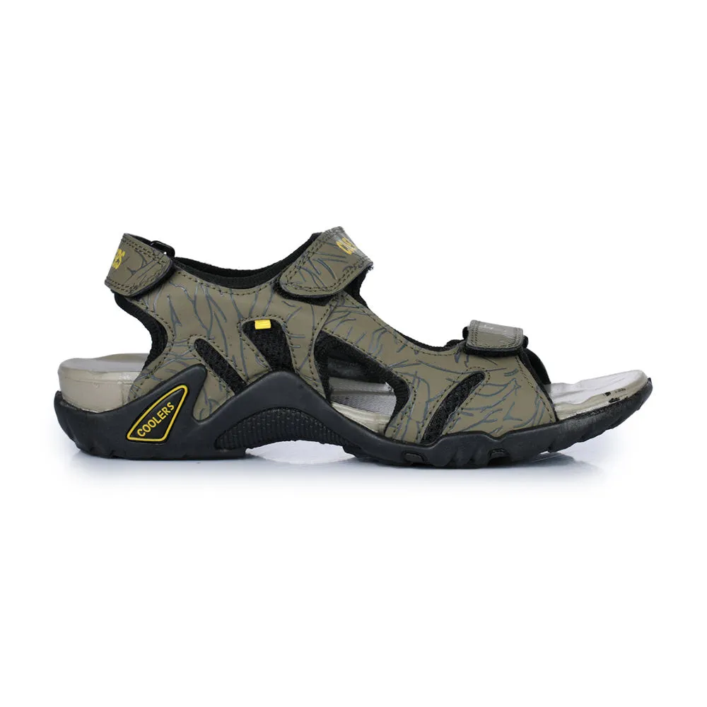 Coolers Sporty Olive Green Sandals For Men 8141-05 By Liberty