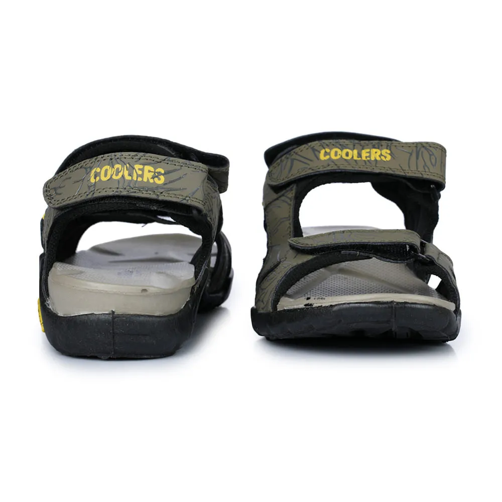 Coolers Sporty Olive Green Sandals For Men 8141-05 By Liberty