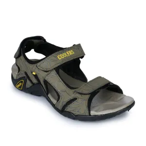 Coolers Sporty Olive Green Sandals For Men 8141-05 By Liberty