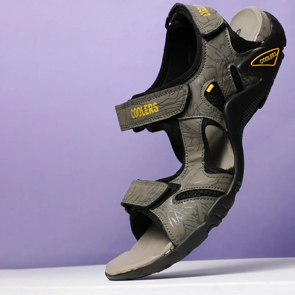 Coolers Sporty Olive Green Sandals For Men 8141-05 By Liberty