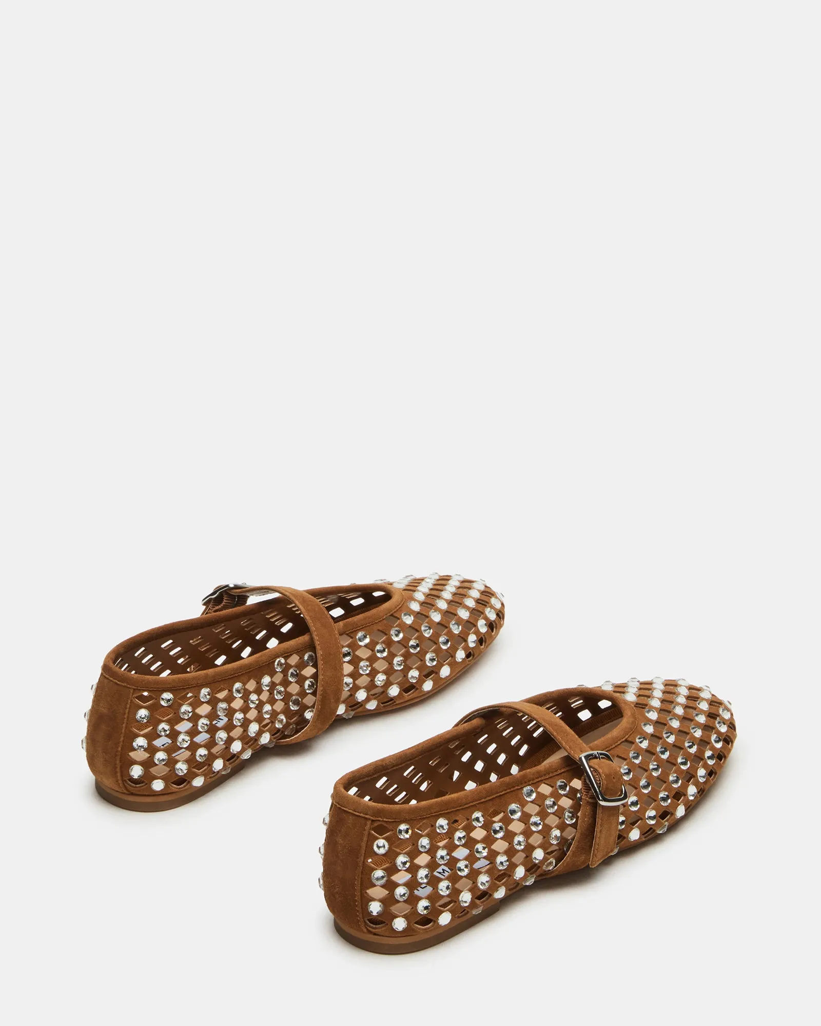 DREAMING CHESTNUT SUEDE RHINESTONES