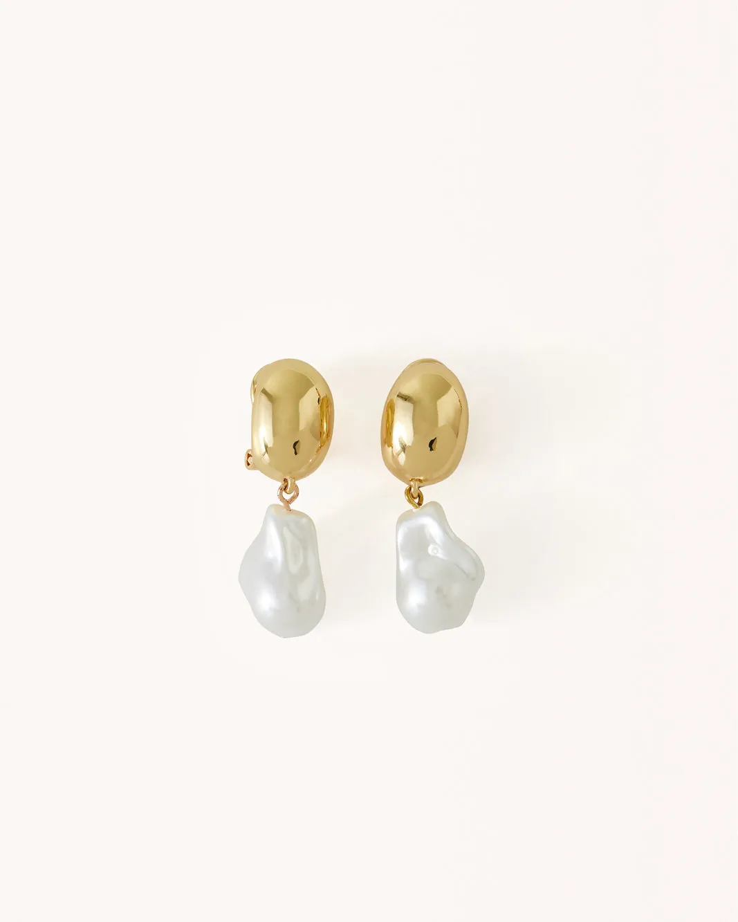 ELLE EARRING - GOLD-PEARL