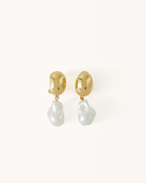 ELLE EARRING - GOLD-PEARL
