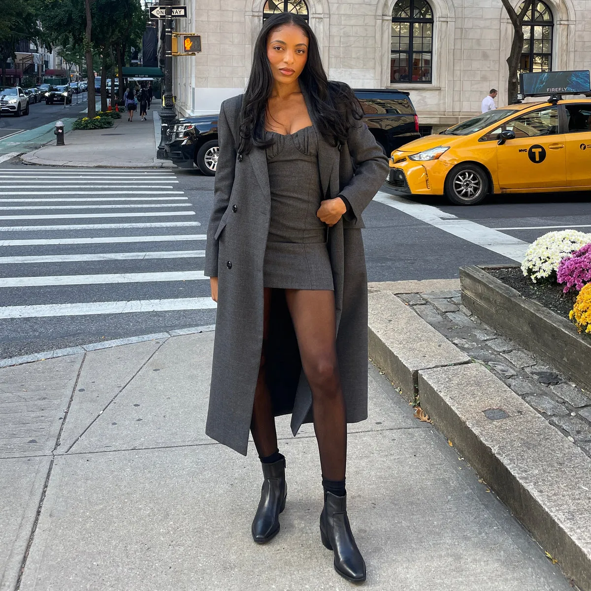 FAHARI H2O BOOTIES BLACK LEATHER