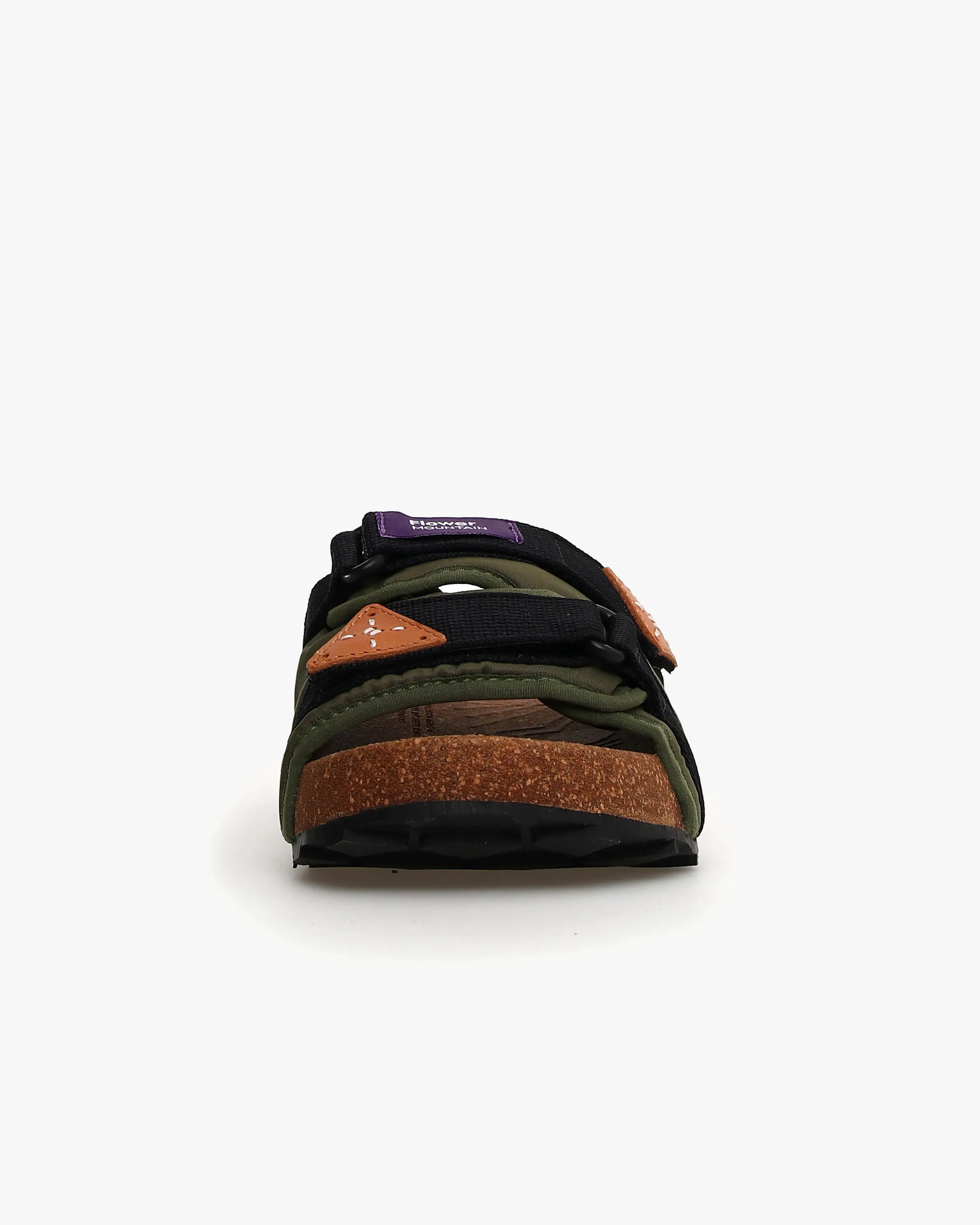 Flower Mountain Niwa Slipper Sandals - Khaki / Black