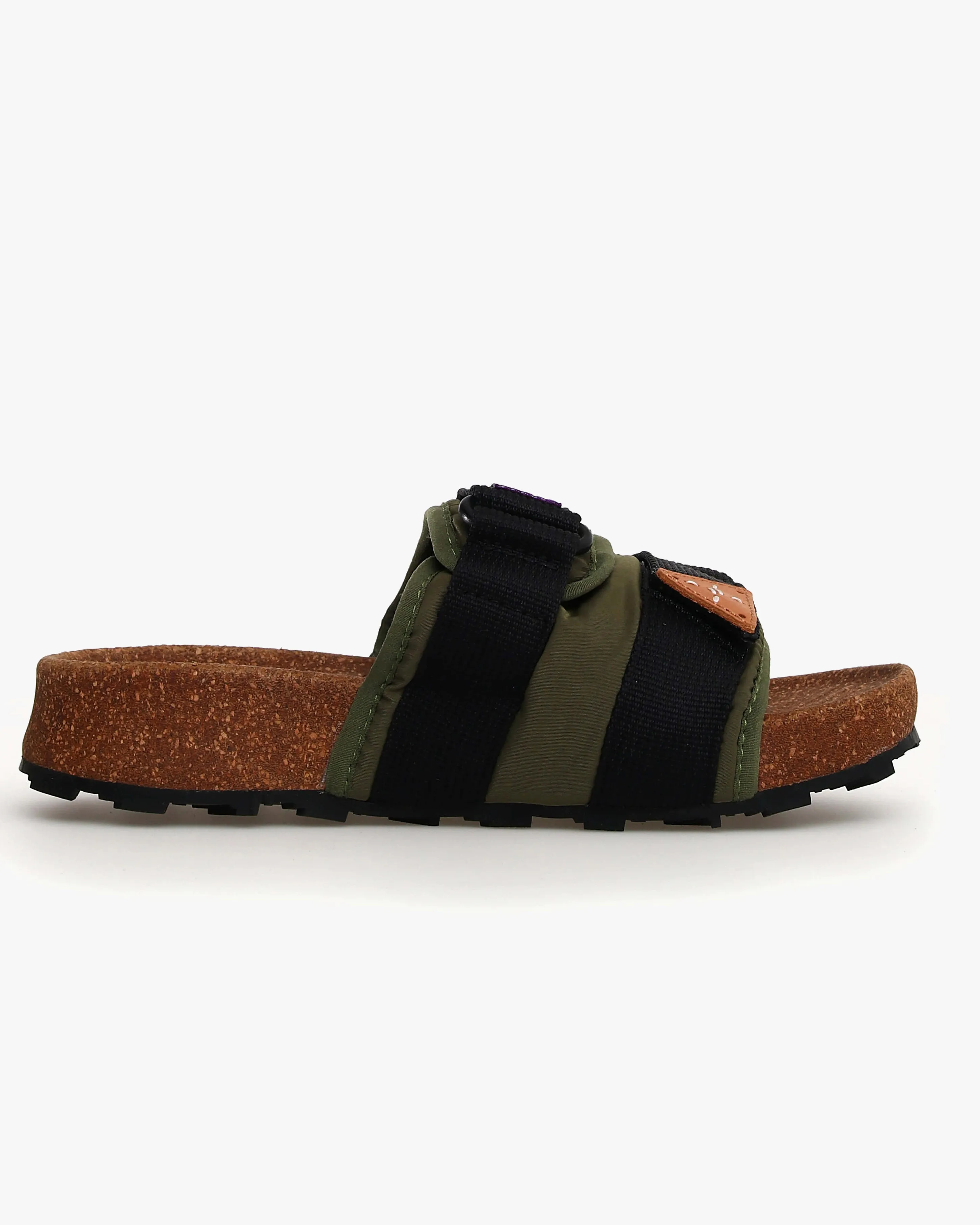 Flower Mountain Niwa Slipper Sandals - Khaki / Black