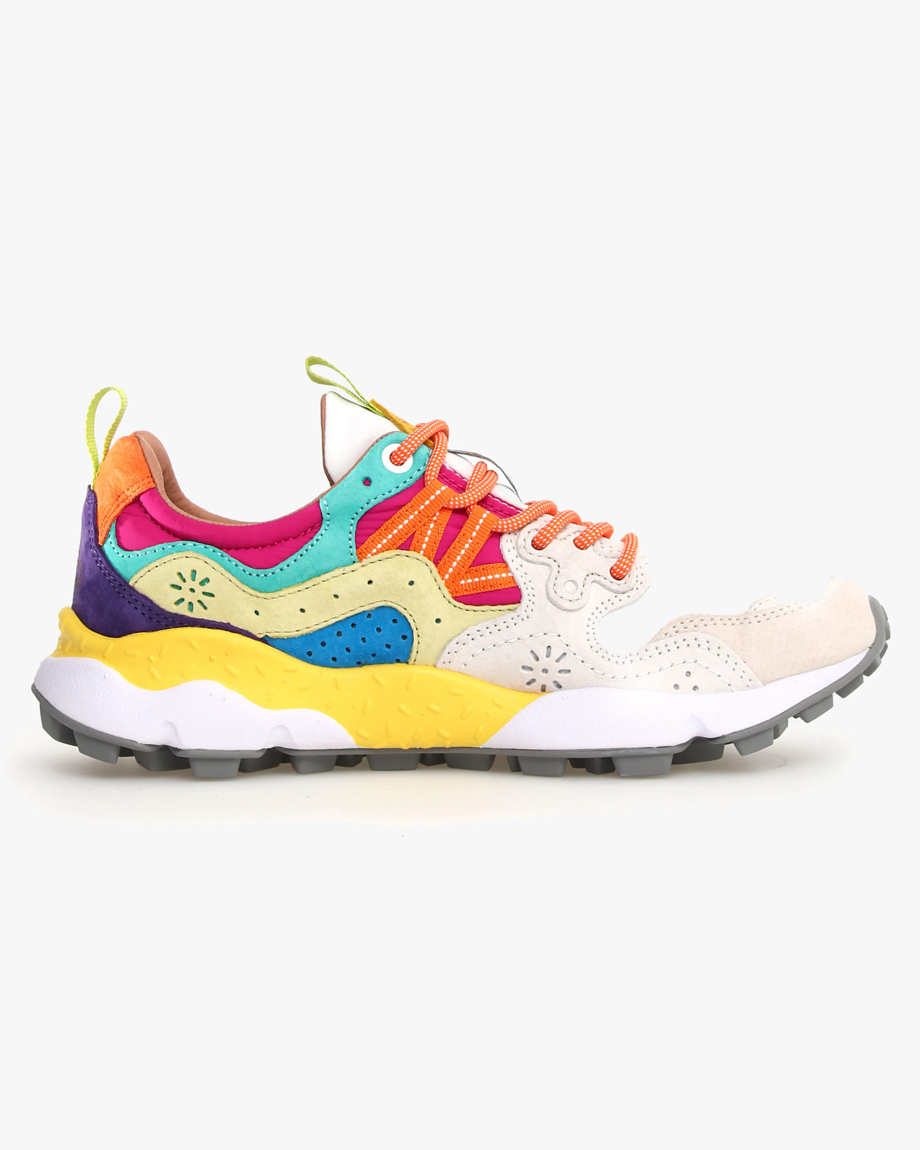 Flower Mountain Womens Yamano 3 Suede & Nylon - Pink / White