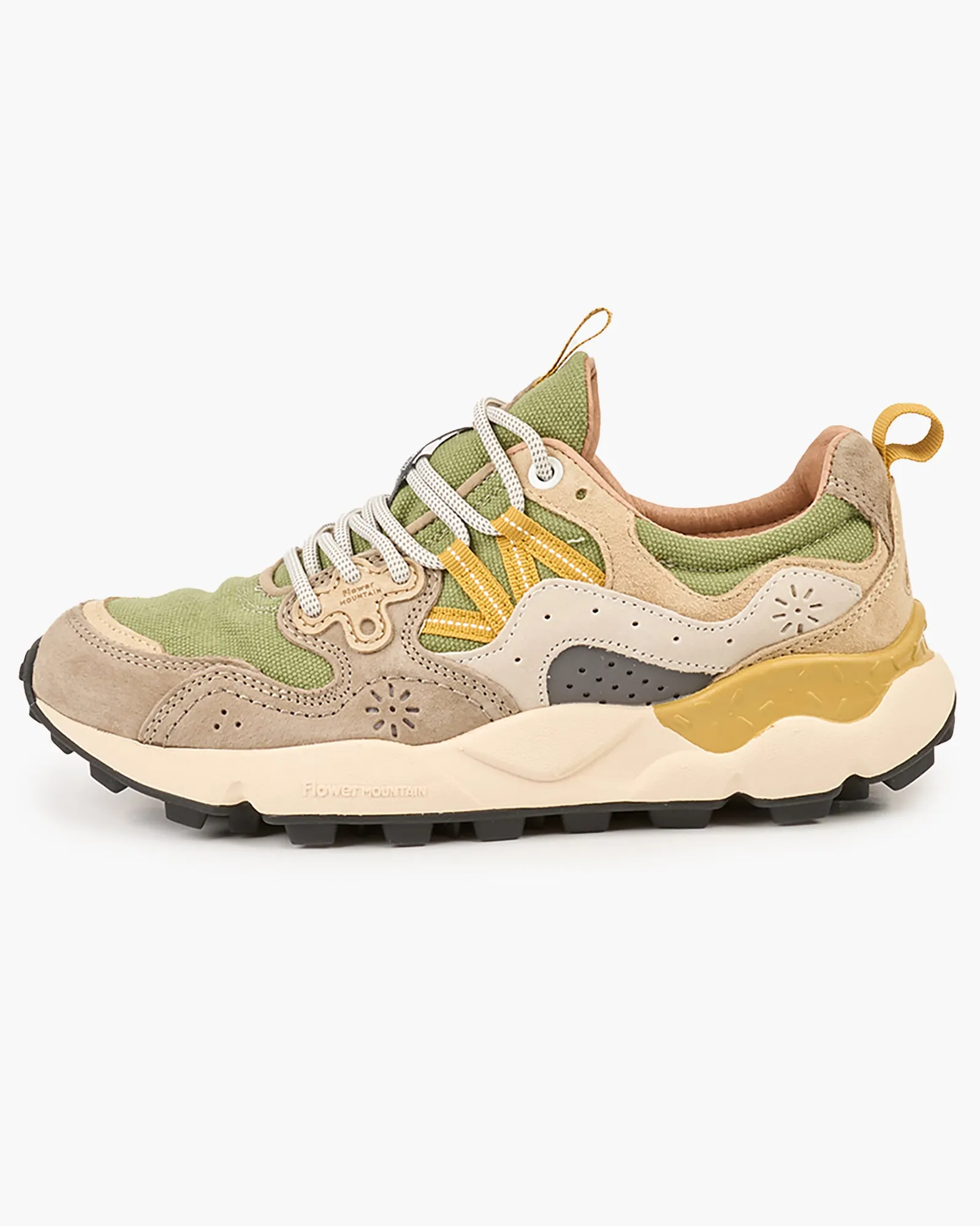 Flower Mountain Yamano 3 Suede & Canvas - Light Brown / Militare