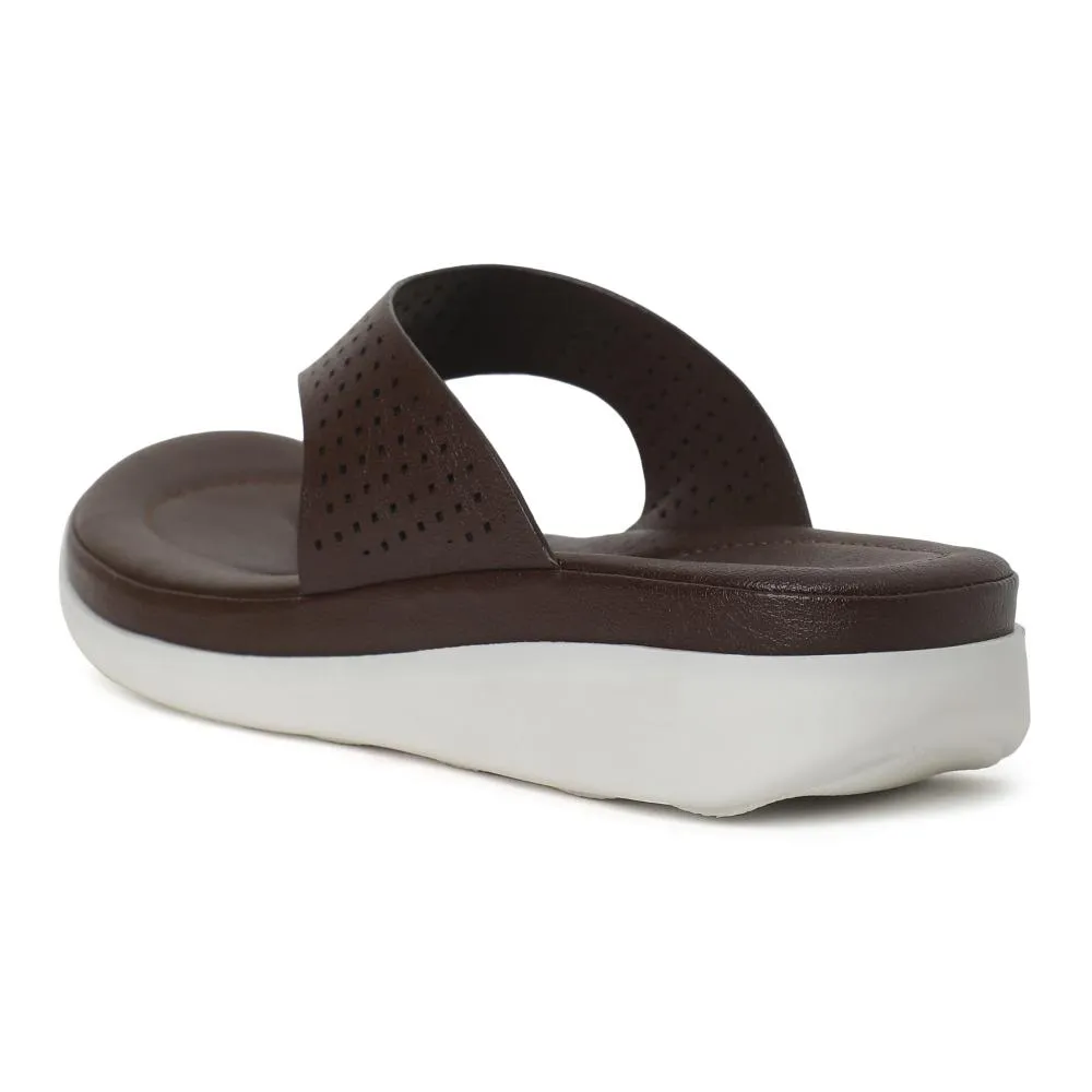 Healers Casual Brown Flip Flop For Women JD-40 By Liberty