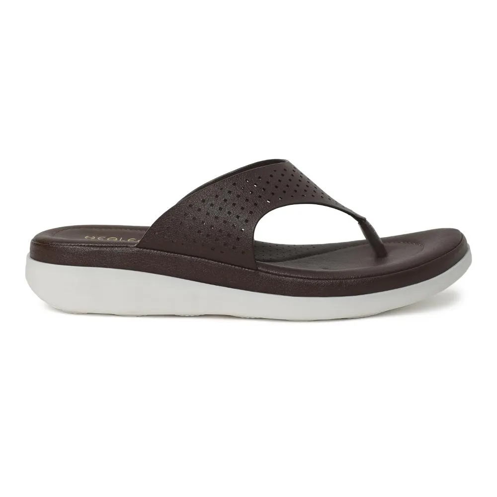 Healers Casual Brown Flip Flop For Women JD-40 By Liberty