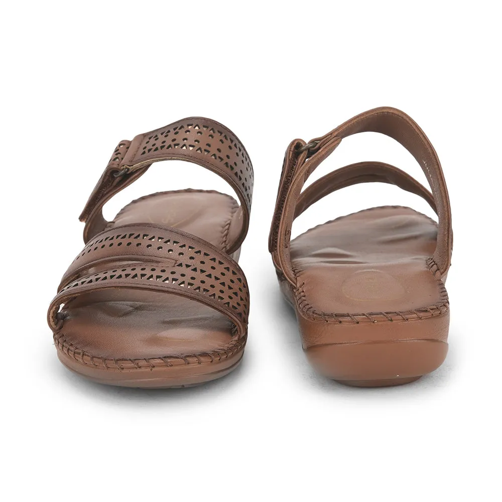 Healers Casual (Tan) Slippers For Ladies JULIA By Liberty