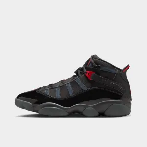 Jordan 6 Rings Black / Fire Red - Anthracite