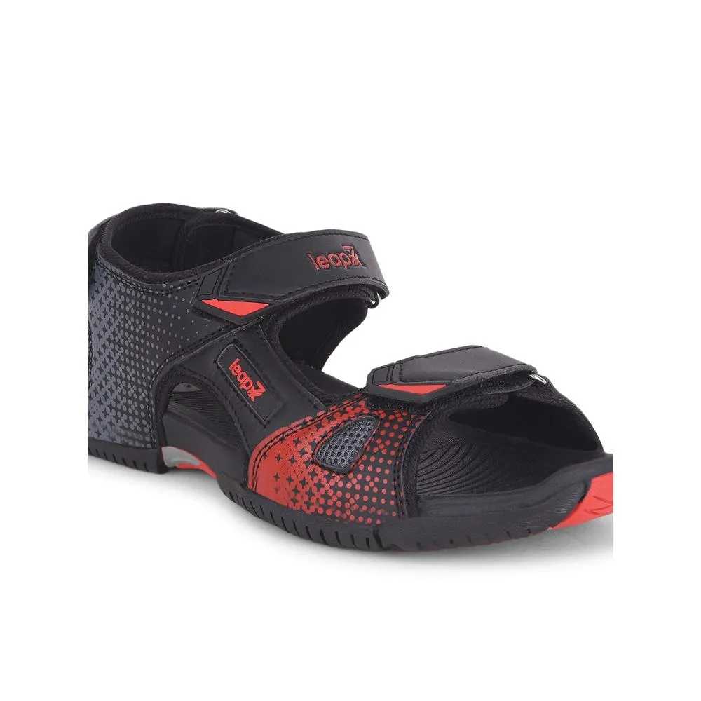 Leap7x Black Sporty Casual Sandal For Men MONACO By Liberty