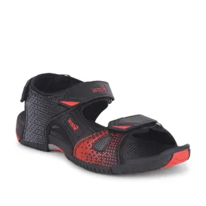 Leap7x Black Sporty Casual Sandal For Men MONACO By Liberty