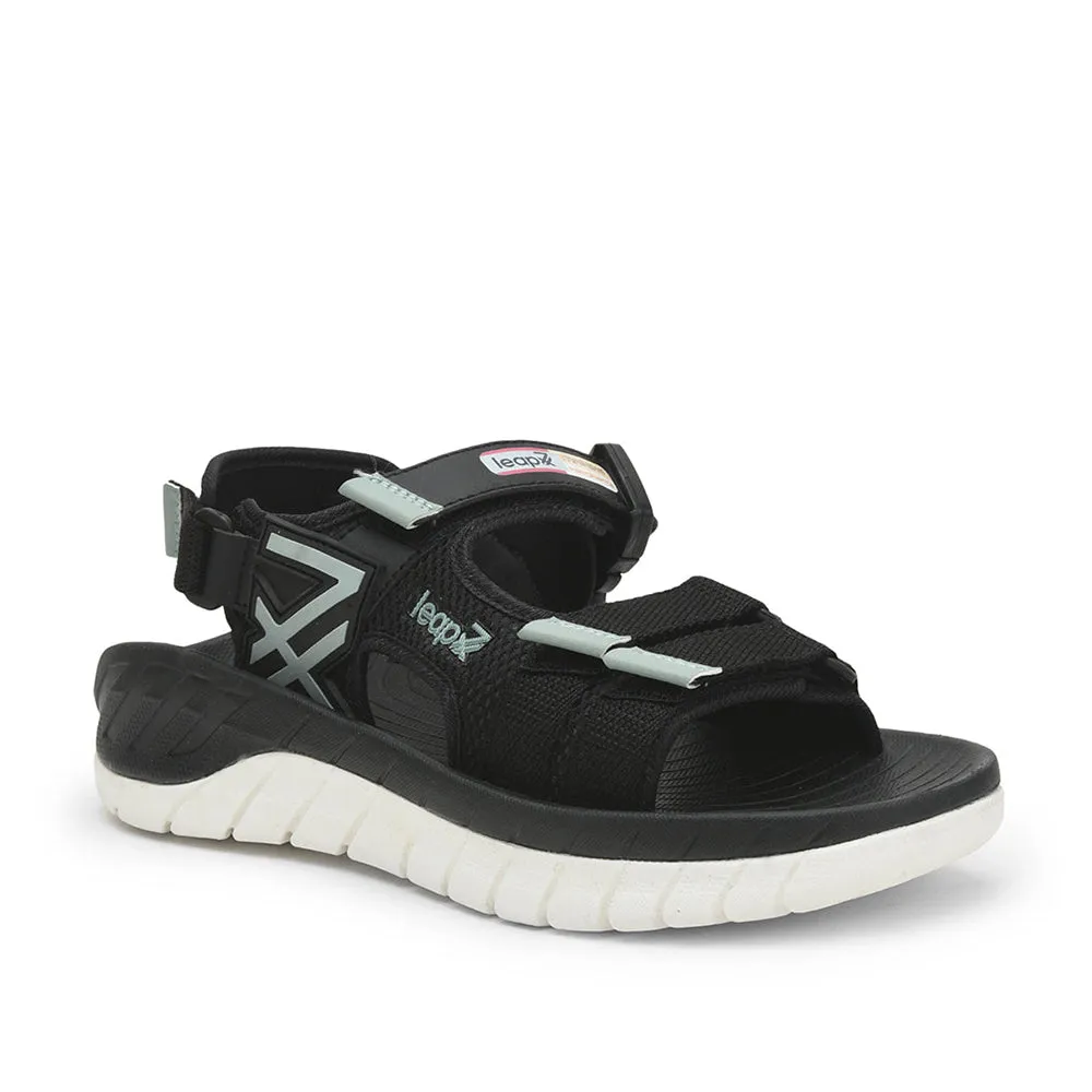 Leap7x Casual Sandal For Men (Black) EVERLAST-1 By Liberty