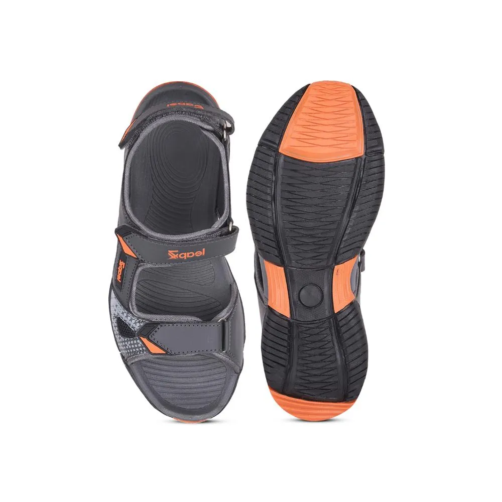 Leap7x Grey Sporty Casual Sandal For Men MONACO By Liberty