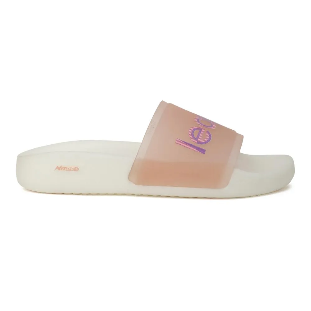 Leap7x NITPRO Casual Peach Slides For Women NITWALK-L9 By Liberty