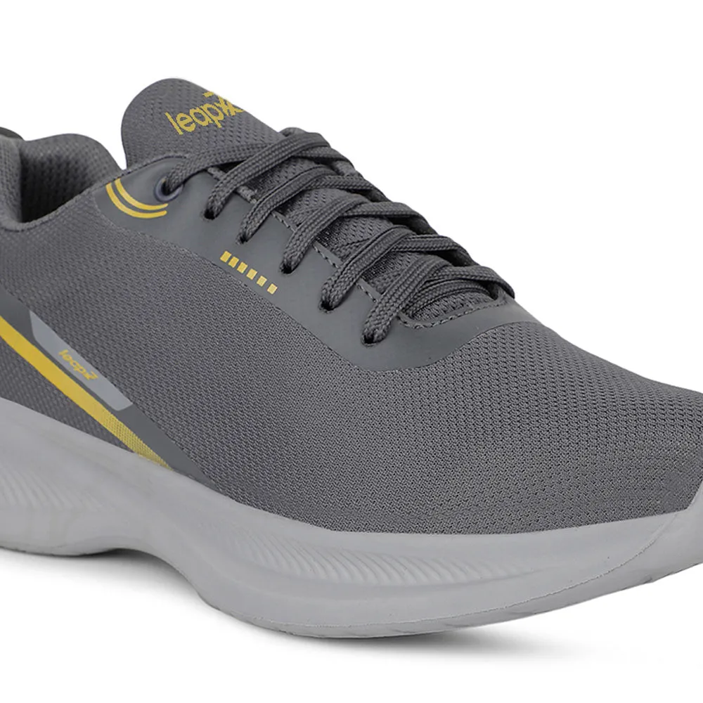 Leap7x Sports Dark Grey Running Shoes For Mens KOOPER-1E By Liberty