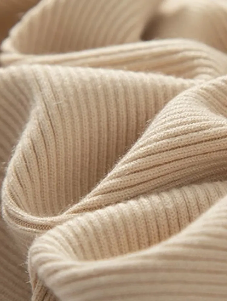 Loose Wool Knitted Wide-leg Trousers for Women