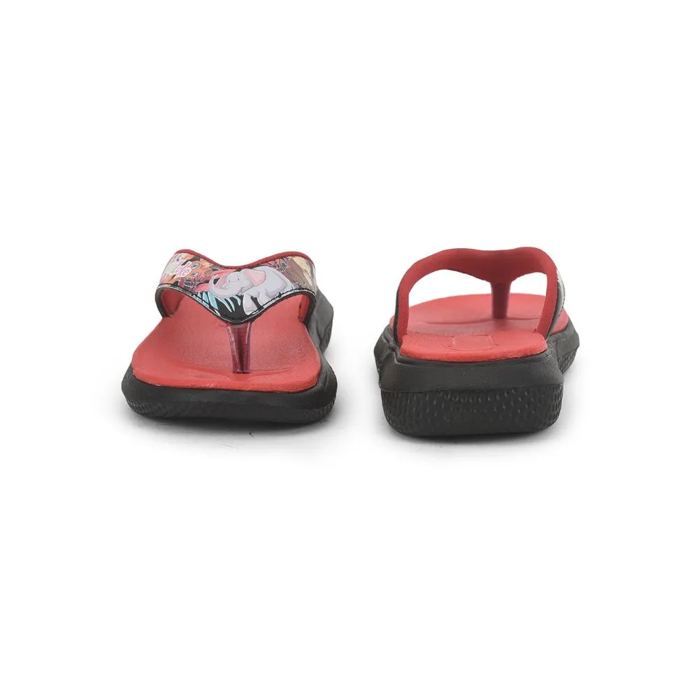 Lucy & Luke (Black) Casual Flip-Flop For Kids HIPPO-30T By Liberty
