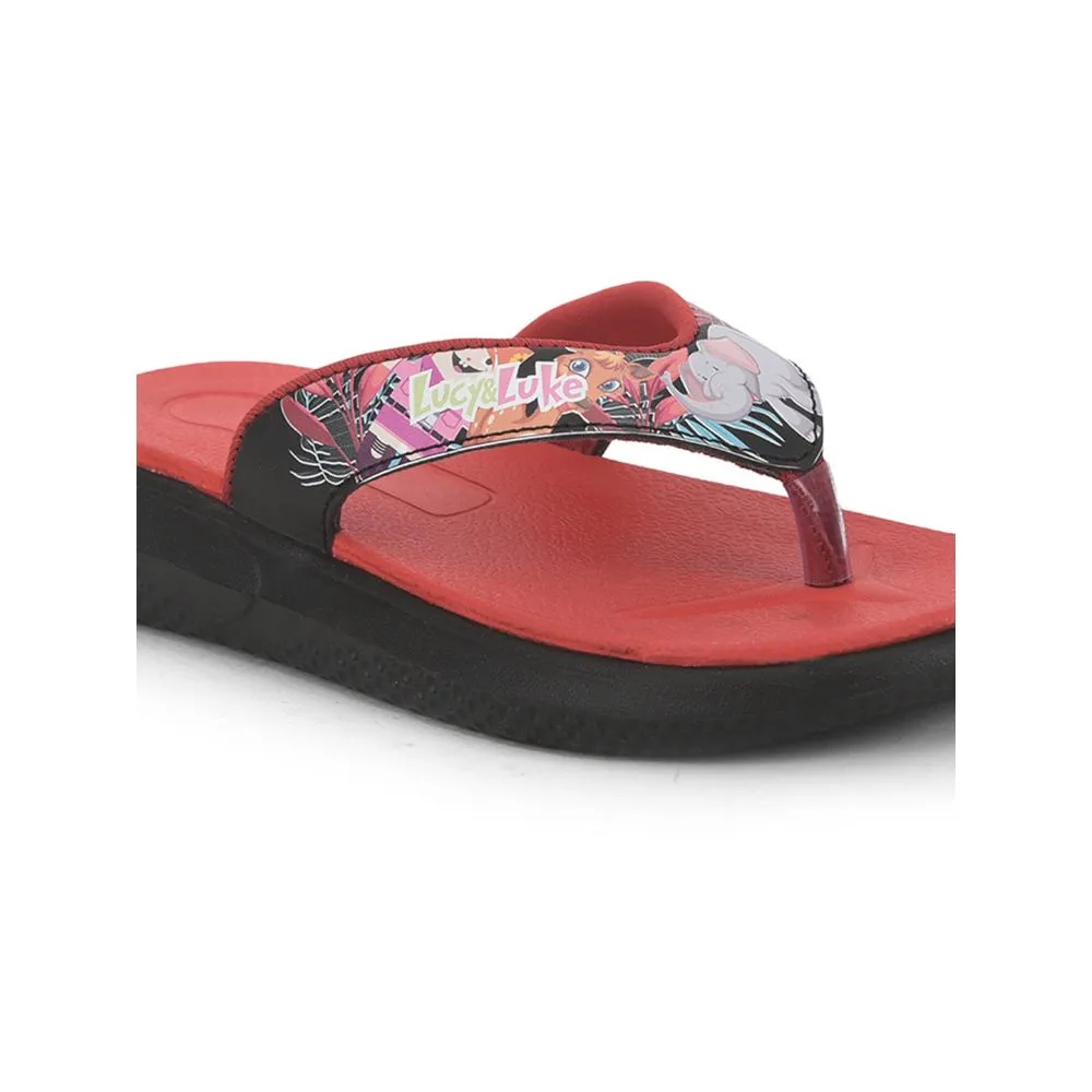 Lucy & Luke (Black) Casual Flip-Flop For Kids HIPPO-30T By Liberty
