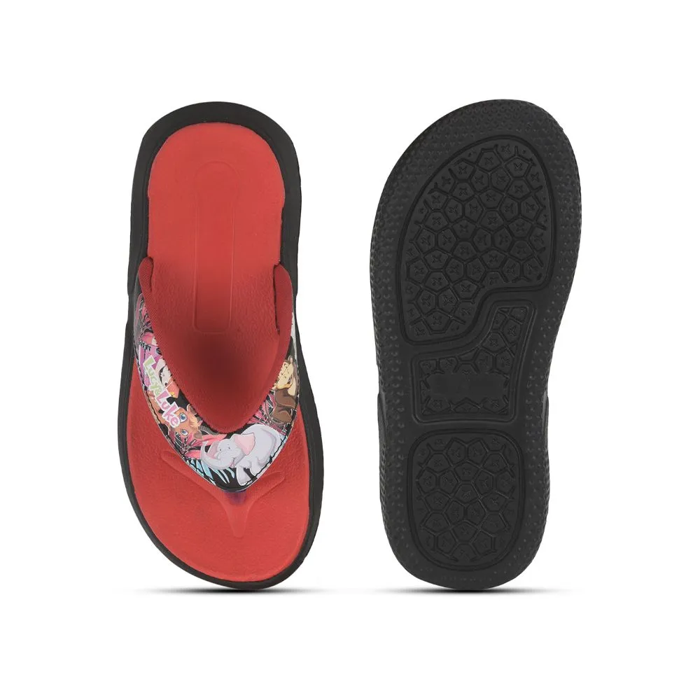 Lucy & Luke (Black) Casual Flip-Flop For Kids HIPPO-30T By Liberty