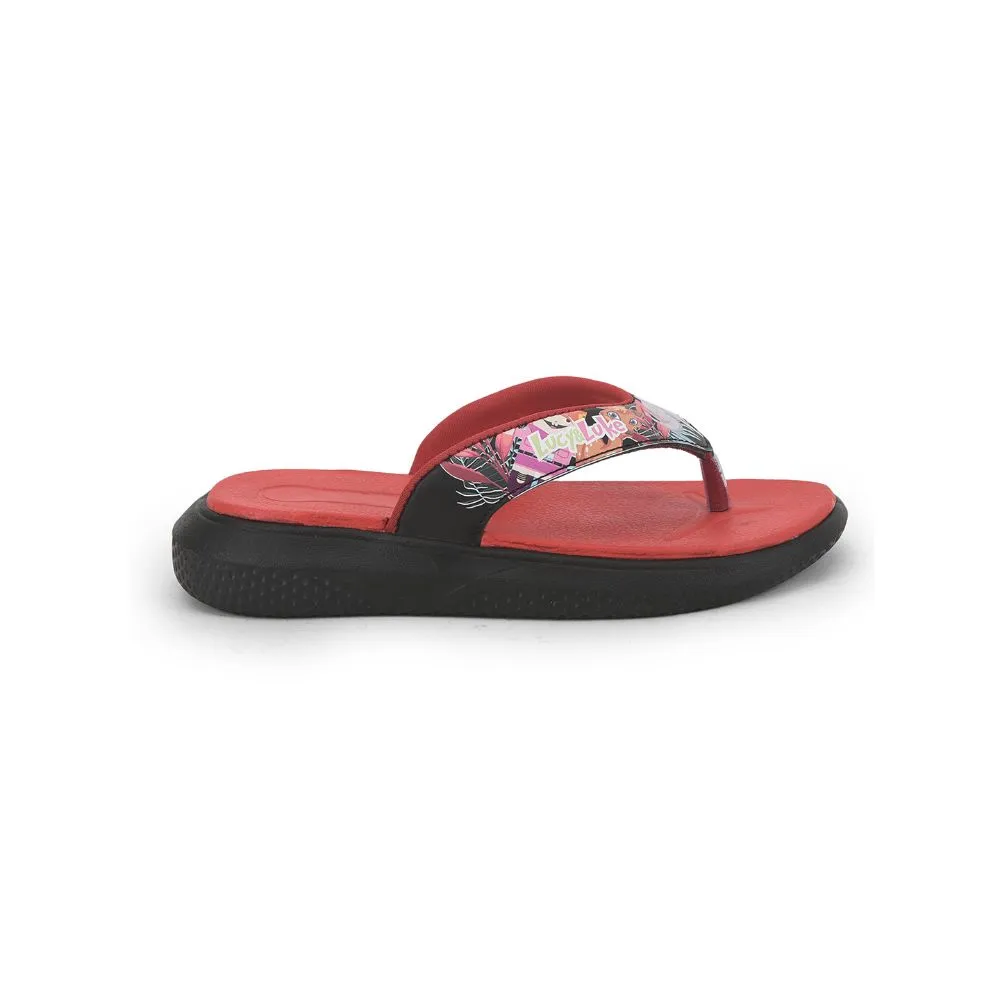 Lucy & Luke (Black) Casual Flip-Flop For Kids HIPPO-30T By Liberty