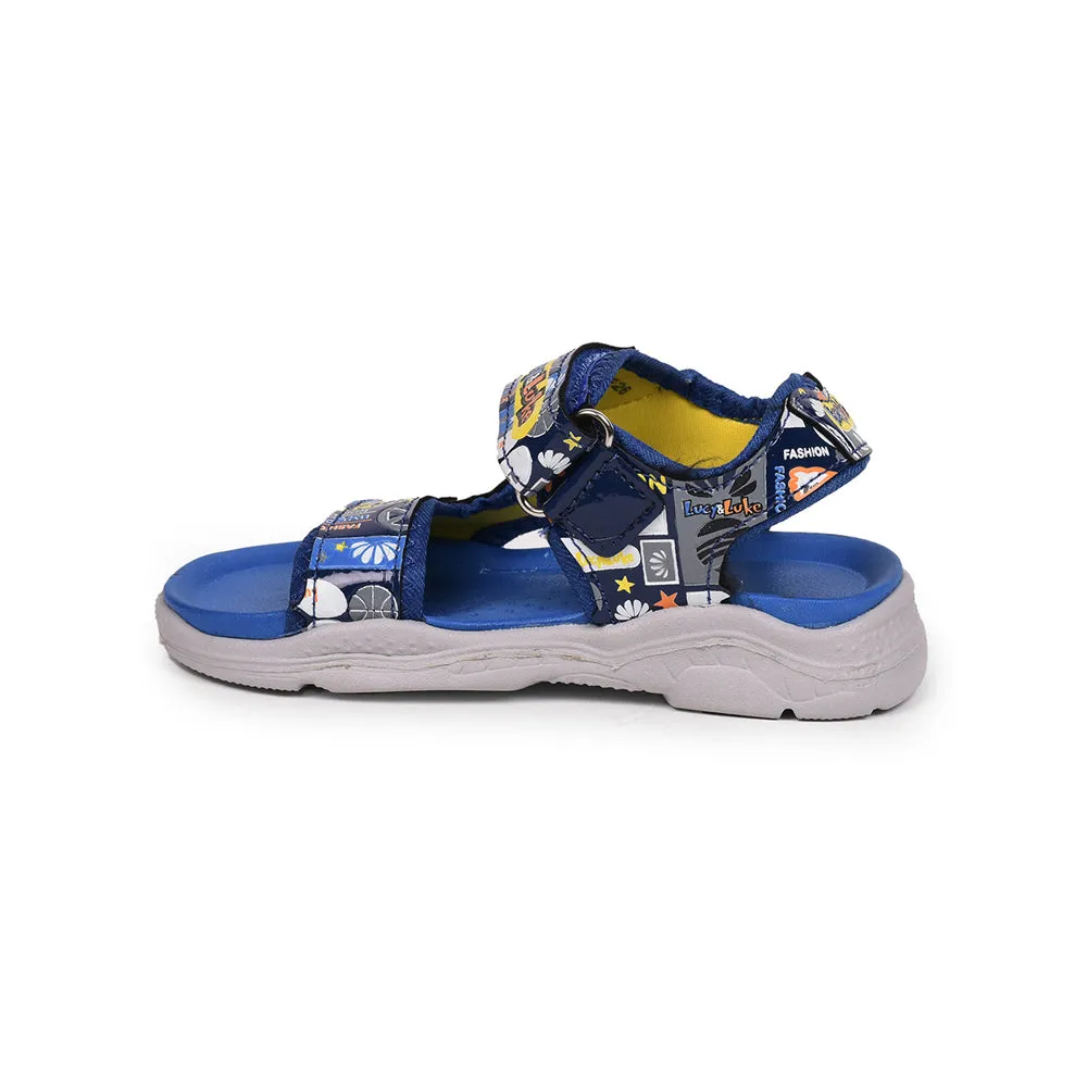 Lucy & Luke (Blue) Casual Sandal For Kids RICKY-2 By Liberty