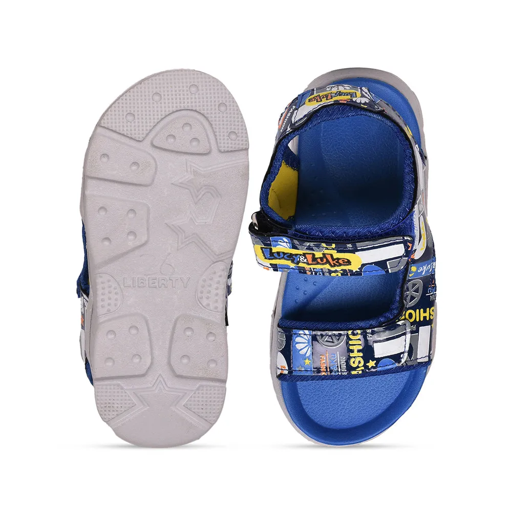 Lucy & Luke (Blue) Casual Sandal For Kids RICKY-2 By Liberty