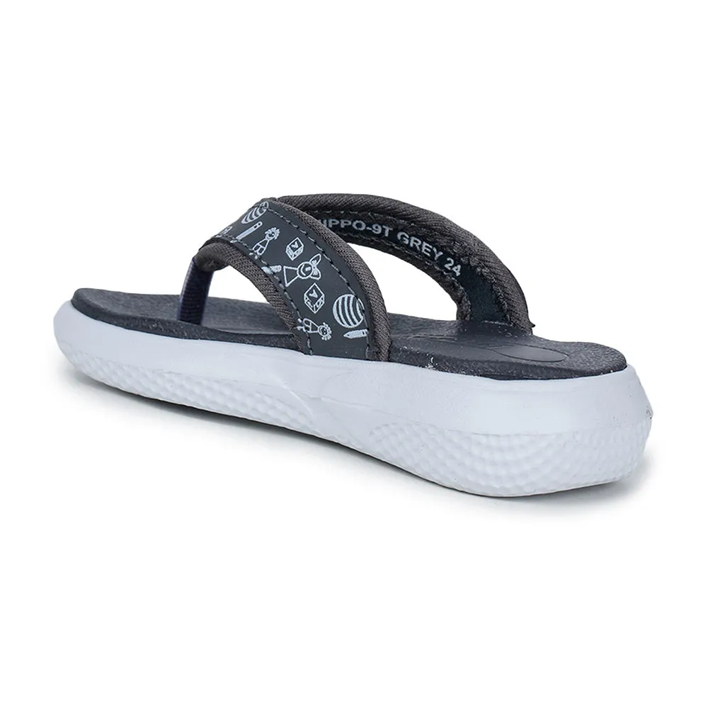 Lucy & Luke By Liberty HIPPO-9T Grey Casual Flip-Flop For Kids