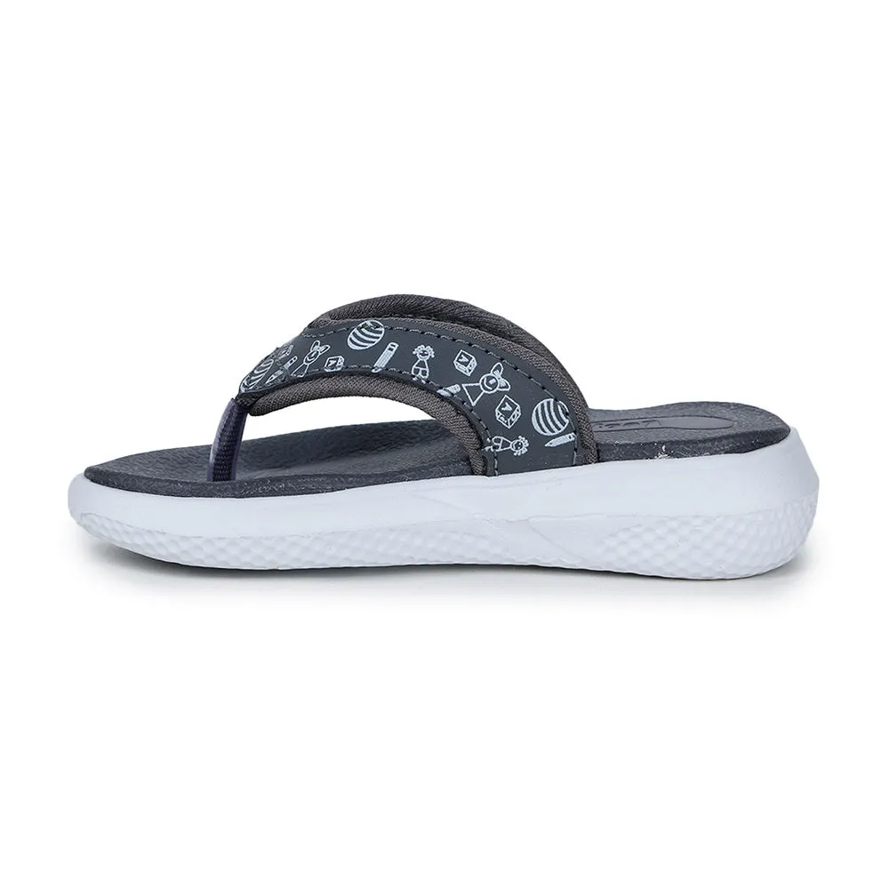 Lucy & Luke By Liberty HIPPO-9T Grey Casual Flip-Flop For Kids