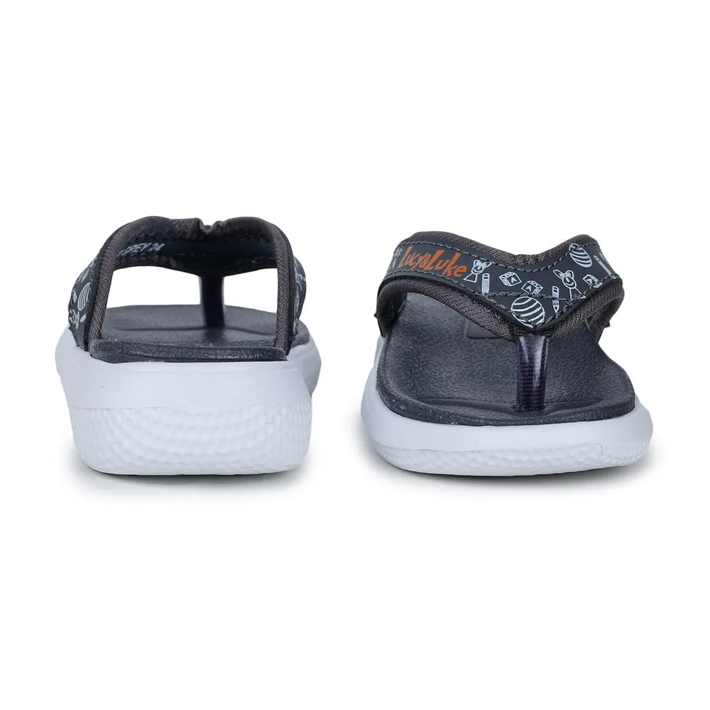 Lucy & Luke By Liberty HIPPO-9T Grey Casual Flip-Flop For Kids