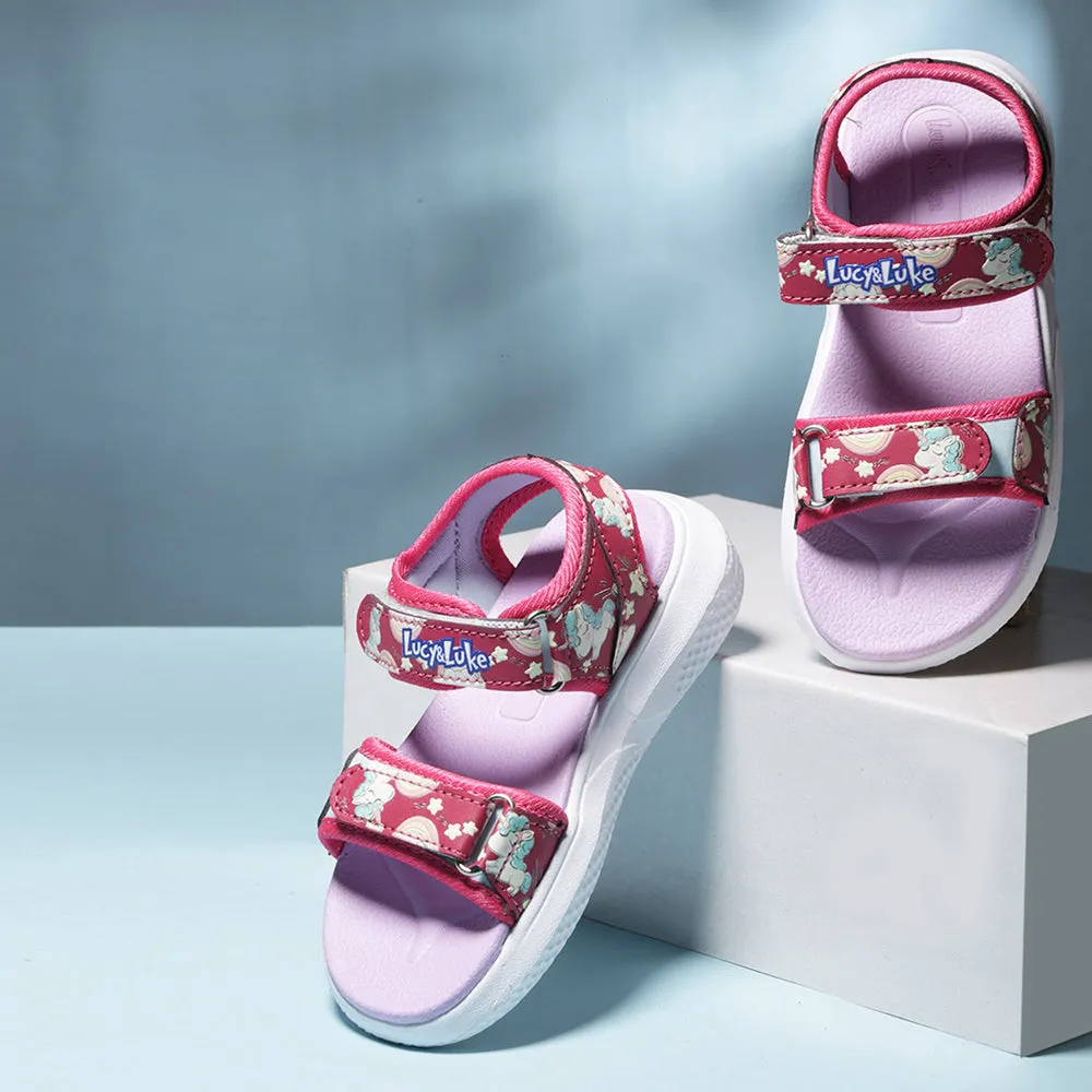 Lucy & Luke By Liberty Kids HIPPO-16 Pink Casual Sandal