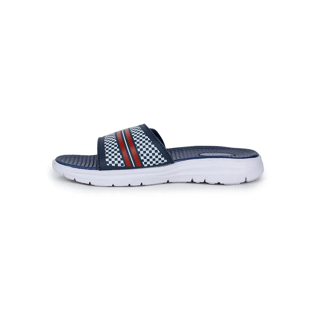 Lucy & Luke Casual Blue Slides For Kids OPPO-4S By Liberty