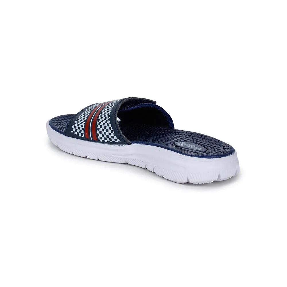 Lucy & Luke Casual Blue Slides For Kids OPPO-4S By Liberty